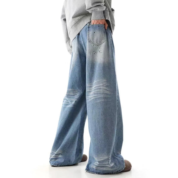Classic Boy Freind Heritage Oversized Blue Relaxed Denim alternatif görünüm
