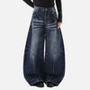 2000s Western Style Moustache Effect Denim