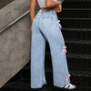 Women Rinse Relaxed High-Rise Denim