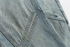 Kadın Y2K Spike Detaylı Jean Pantolon, model üzerinde — Navra Wear