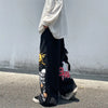 Graffiti Oversized Wide-Leg