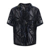 Serpent Diamond Loose Lapel Short Top