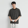 Millennium Men's Iced Comfortable Multi-Stripe Short Sleeve T-Shirt