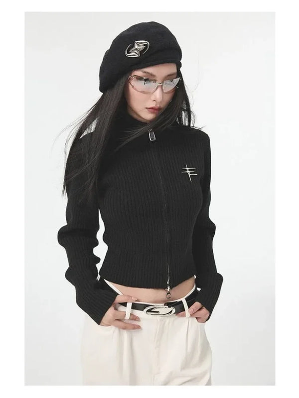 Ash Zip Vintage Women's Top alternatif görünüm