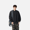 Tagged V-Neck Minimal Sweatshirt