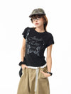Digital-Age Chic Hip Hop Print Pattern Short Sleeve T-Shirt