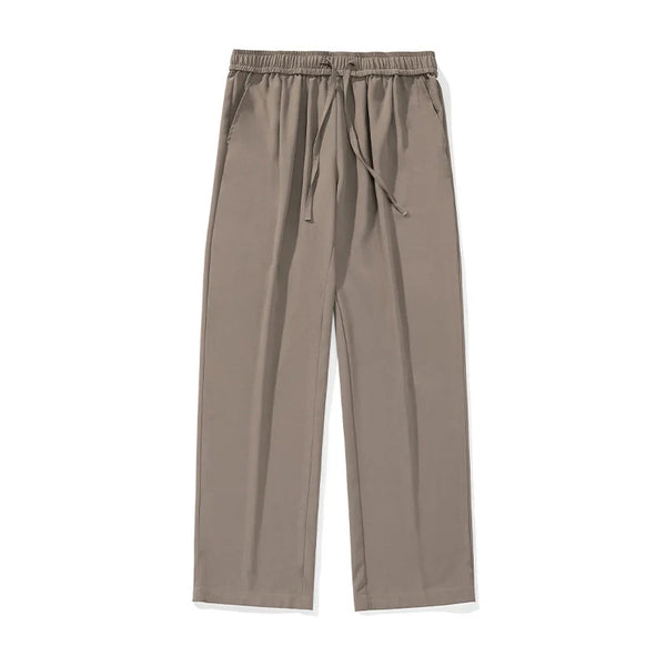 Ice Silk Retro Casual Trousers