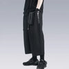 Casual Draping Techwear Rebel Style Denim Shorts
