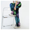 Colorful Graffiti Elastic Trousers