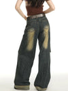 Summer Faded High-Rise Bell-Leg Denim