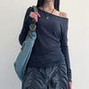 Curated Bandage Backless Long Sleeve T-Shirt
