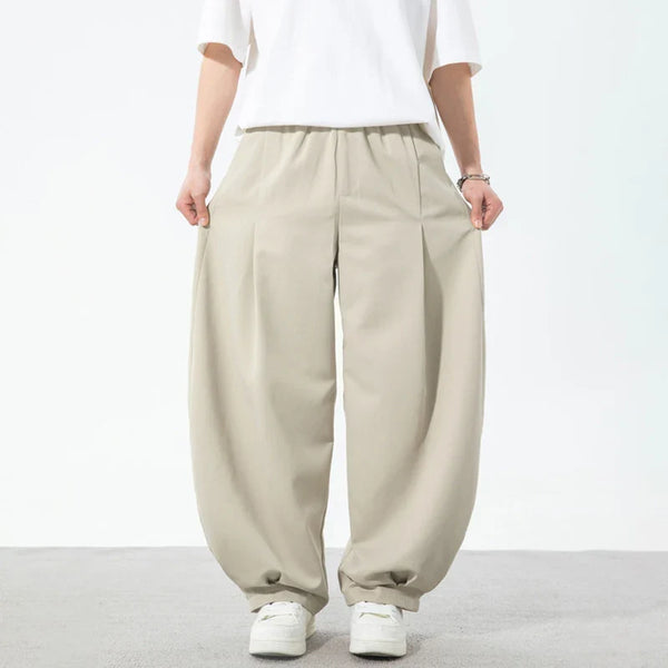 Cord Pleat Classic Wide-Leg