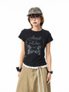 Digital-Age Chic Hip Hop Print Pattern Short Sleeve T-Shirt