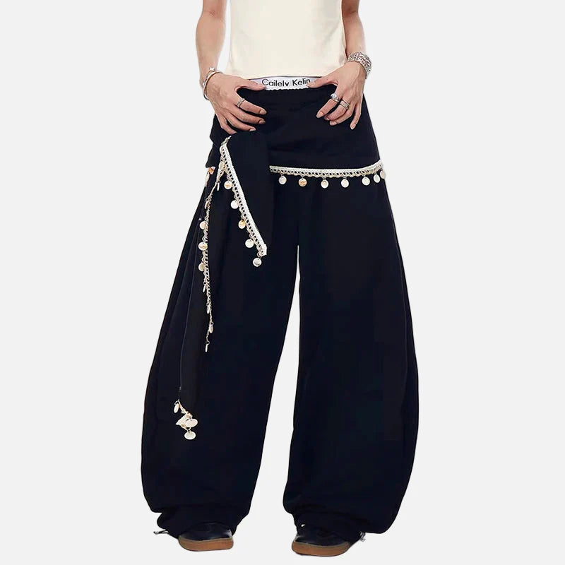 Bol Kesim Japon Baskılı Jogger, önden görünüm — Navra Wear