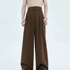 Elegant Pleat Straight Suit Trousers