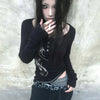 Dark-Craft Dirty-Art Aesthetic Irregular Tattoo T-Shirt