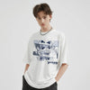 Circa-2000 Unstructured Hand-Drawn-Art Eyes Illustrated T-Shirt