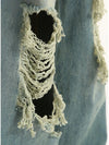 Faded Broken Hole Classic Leg Denim