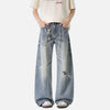 Summer Torn Hole Bell Leg Denim