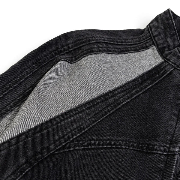 Urban Shadow Stripe Denim Jacket alternatif görünüm