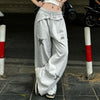 Wide Leg Yıldız Baskılı Jogger, yan görünüm — Navra Wear