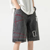 Hardware Splice Ripped Shorts