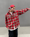Signature Plaid Hip Hop Long Shirt