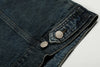 2000s Faded Single-Breasted Washed Denim Jacket