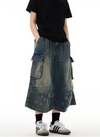 Heritage Western Style Rinse Denim Shorts