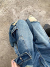 Destroyed Low Rise Easy Cut Utility Denim