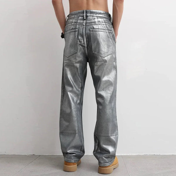Metro Sleek Silver Coated Relaxed Urban Beat Denim alternatif görünüm