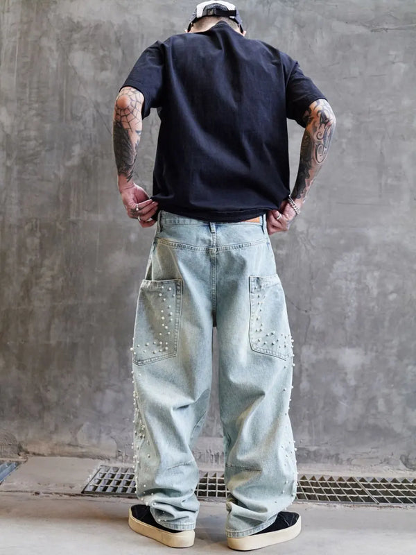 Cozy Relaxed Urban Beat Bell Leg Denim alternatif görünüm