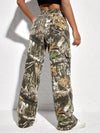Button Fly Dirty Cargo Baggy