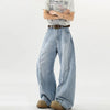 Yırtık Detaylı Baggy Jean Pantolon, önden görünüm — Navra Wear