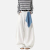 Western Style Scarf Square Bell Leg Denim
