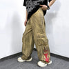 Flame Print Batik Street Pants