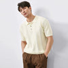 Men's High-End Knitted Laid-Back Business Sport-Collar T-Shirt