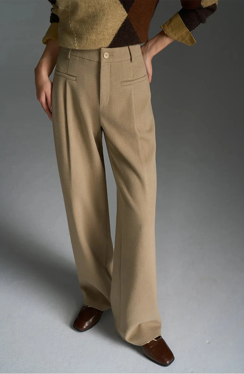 Solid Classic Wide-Leg