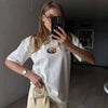 High Quality Illustrated Turn-Of-Era Breezy-Cut T-Shirt