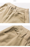 Straight Back-Pocket Solid Field Pants