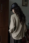 Sage K-Style Elegant Long Casual Top