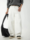 Cotton Retro Relaxed Trousers