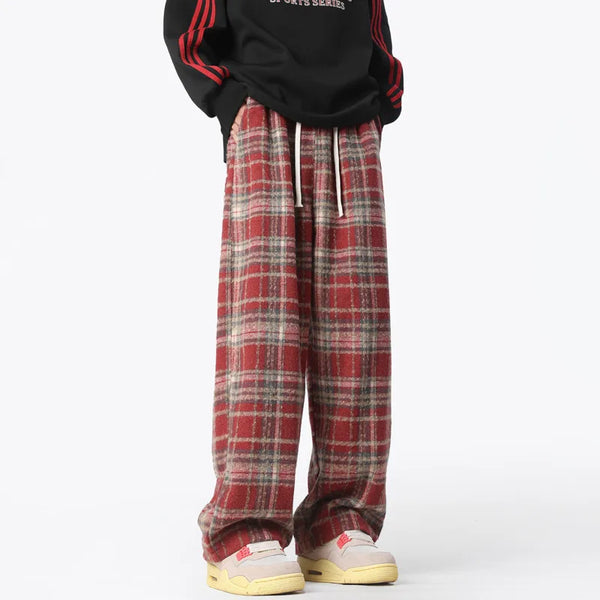 Heritage Plaid Wide-Leg Trousers