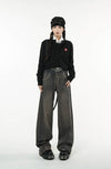Rust High-Rise Denim