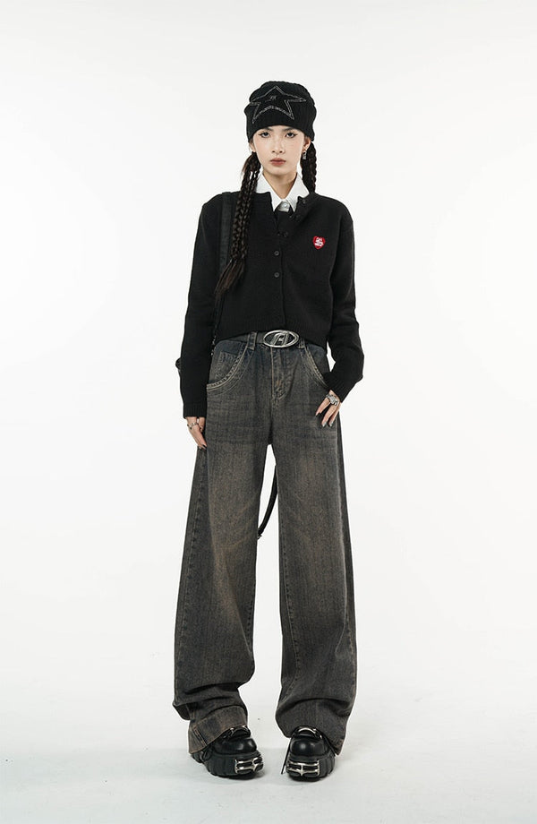 Rust High-Rise Denim