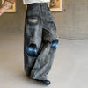 2000s Mosaic Torn Relaxed Classic Leg Denim