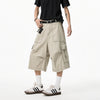 Western Style Metro Cotton Utility Denim Shorts