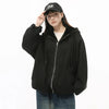 Casual Oversized Zip-Up Sweatshirt