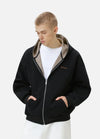 Americana Stitch Zip Boxy Hood