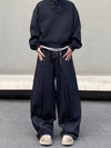 Wardrobe Staple Black Relaxed Bell Leg Denim